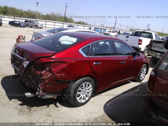 1N4AL3AP2GN354663 - 2016 NISSAN ALTIMA 2.5/S/SV/SL/SR RED photo 4