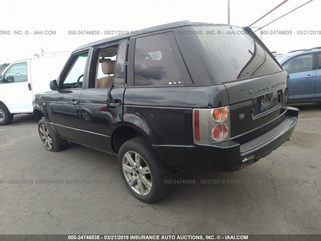 SALMB11453A109306 - 2003 LAND ROVER RANGE ROVER HSE BLACK photo 3