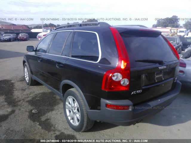 YV4CZ852761229903 - 2006 VOLVO XC90 V8 BLACK photo 3