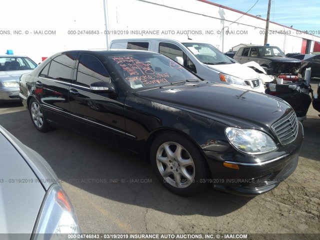 WDBNG84J85A439563 - 2005 MERCEDES-BENZ S 500 4MATIC BLACK photo 1