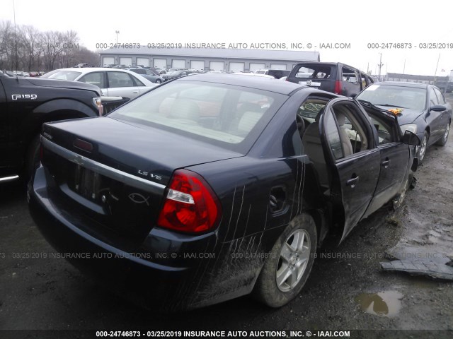 1G1ZT548X4F202528 - 2004 CHEVROLET MALIBU LS BLUE photo 4