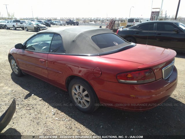 1C3EL75R04N347130 - 2004 CHRYSLER SEBRING GTC RED photo 3