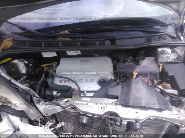 5TDZA23C35S247118 - 2005 TOYOTA SIENNA CE/LE SILVER photo 10