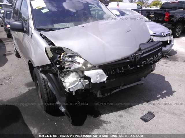 5TDZA23C35S247118 - 2005 TOYOTA SIENNA CE/LE SILVER photo 6