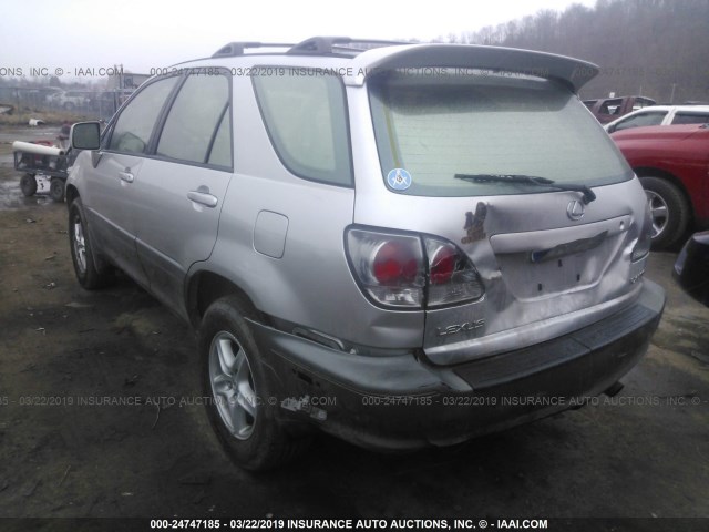 JTJHF10U810234816 - 2001 LEXUS RX 300 SILVER photo 3