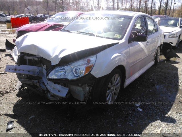 4S3BMBK6XC3005302 - 2012 SUBARU LEGACY 2.5I LIMITED WHITE photo 6