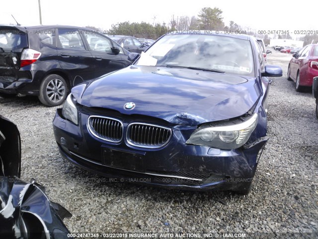 WBANV13558CZ58675 - 2008 BMW 528 BLUE photo 6