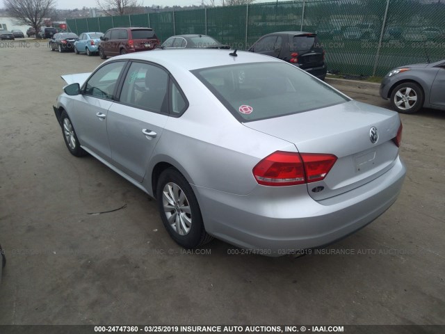 1VWAP7A33CC047699 - 2012 VOLKSWAGEN PASSAT S SILVER photo 3