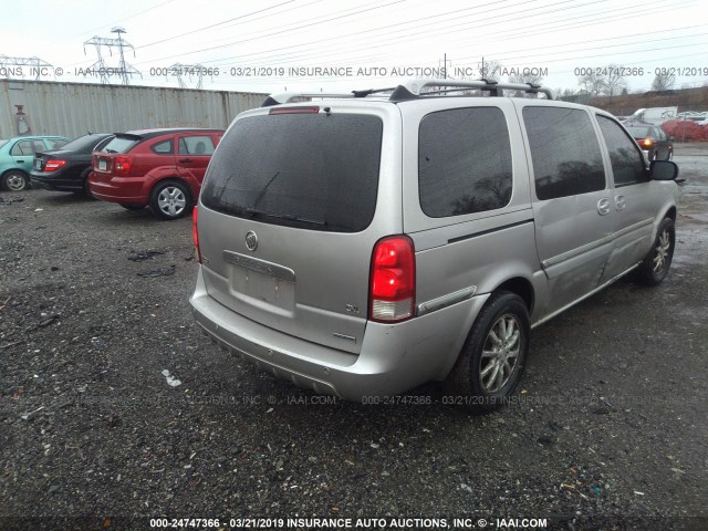 5GADX33L75D245352 - 2005 BUICK TERRAZA CXL SILVER photo 4