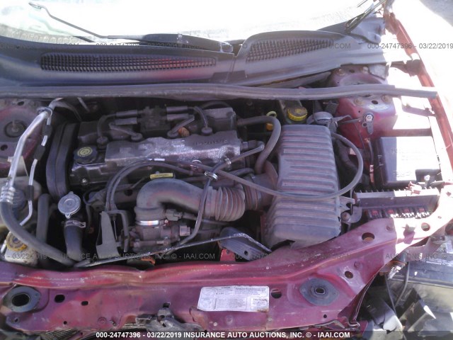 1B3EL46X03N540773 - 2003 DODGE STRATUS SE/SXT RED photo 10