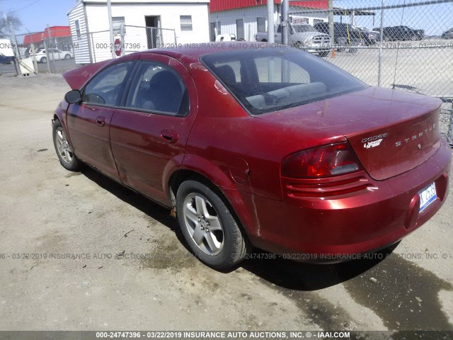 1B3EL46X03N540773 - 2003 DODGE STRATUS SE/SXT RED photo 3