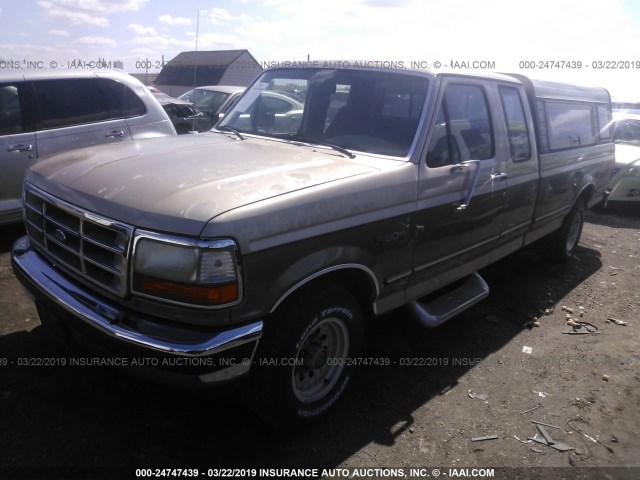 1FTEX15H3NKA09423 - 1992 FORD F150 Qızıl foto 2