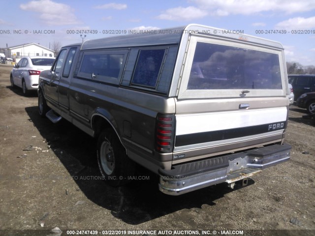 1FTEX15H3NKA09423 - 1992 FORD F150 Qızıl foto 3