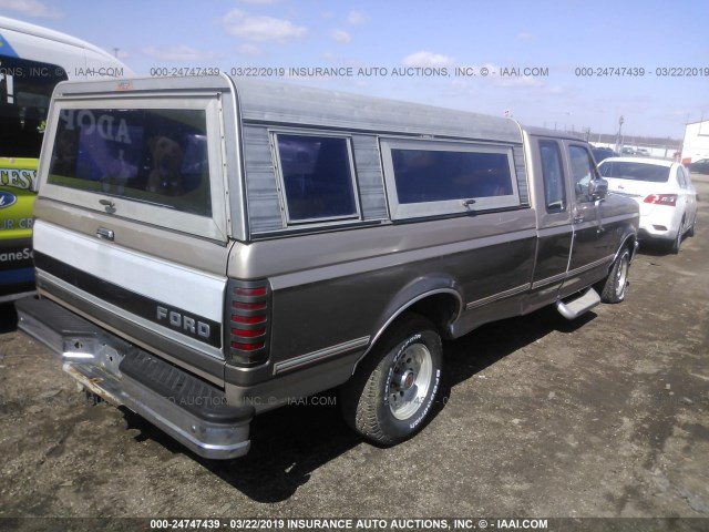 1FTEX15H3NKA09423 - 1992 FORD F150 Qızıl foto 4