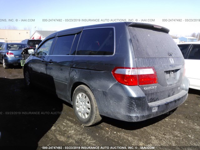 5FNRL38236B023272 - 2006 HONDA ODYSSEY LX GRAY photo 3