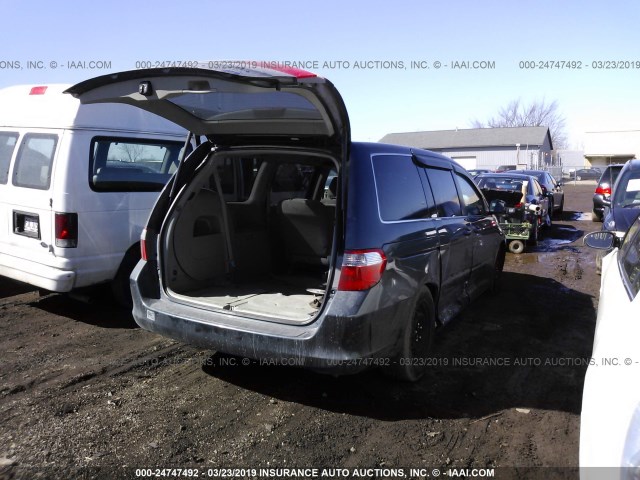 5FNRL38236B023272 - 2006 HONDA ODYSSEY LX GRAY photo 4