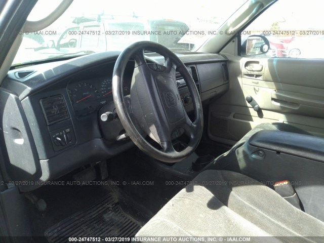 1D7HG42N74S618544 - 2004 DODGE DAKOTA SLT GRAY photo 5