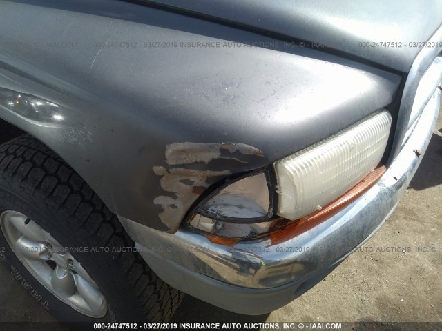 1D7HG42N74S618544 - 2004 DODGE DAKOTA SLT GRAY photo 6