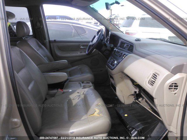 2HKRL18042H507305 - 2002 HONDA ODYSSEY EXL GOLD photo 5