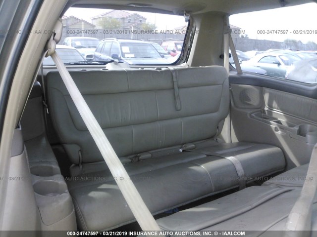 2HKRL18042H507305 - 2002 HONDA ODYSSEY EXL GOLD photo 8