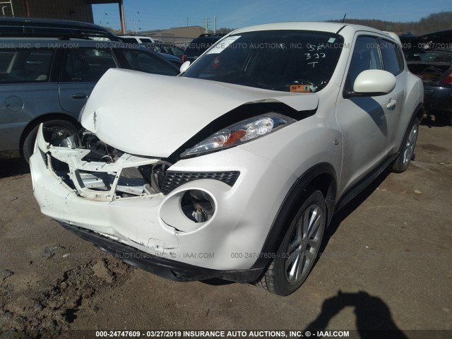 JN8AF5MV0DT217742 - 2013 NISSAN JUKE S/SV/SL WHITE photo 2