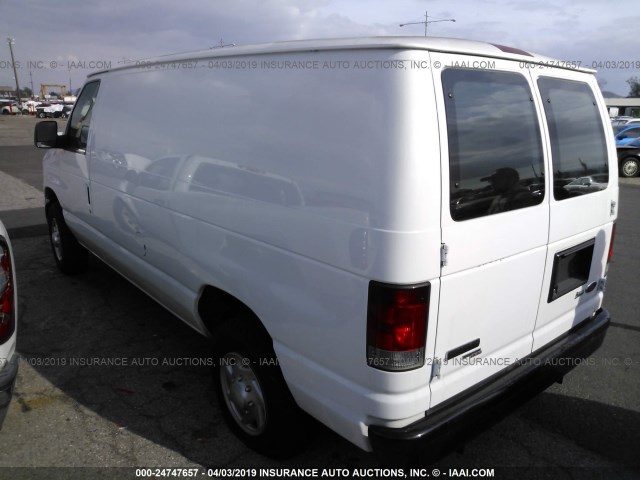 1FTNE1EW1BDB03126 - 2011 FORD ECONOLINE E150 VAN WHITE photo 3