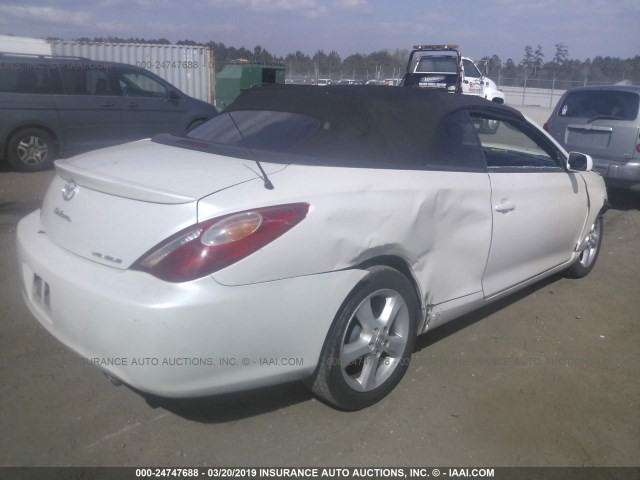 4T1FA38P64U034710 - 2004 TOYOTA CAMRY SOLARA SE/SLE WHITE photo 4