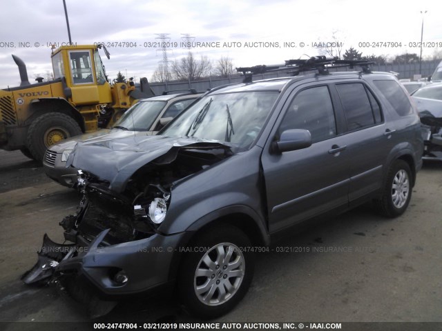 JHLRD78985C008850 - 2005 HONDA CR-V SE/EX GRAY photo 2