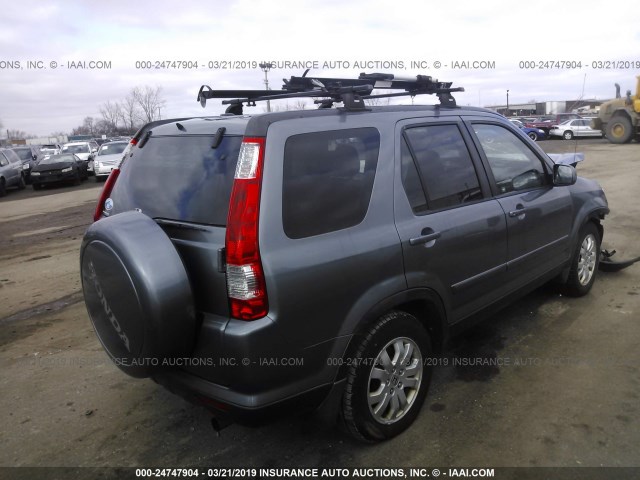 JHLRD78985C008850 - 2005 HONDA CR-V SE/EX GRAY photo 4