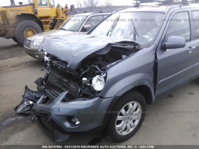 JHLRD78985C008850 - 2005 HONDA CR-V SE/EX GRAY photo 6