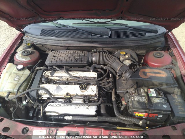 1FAFP6535WK274812 - 1998 FORD CONTOUR GL/SPORT/LX RED photo 10