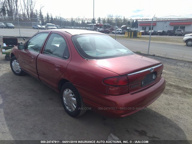 1FAFP6535WK274812 - 1998 FORD CONTOUR GL/SPORT/LX RED photo 3