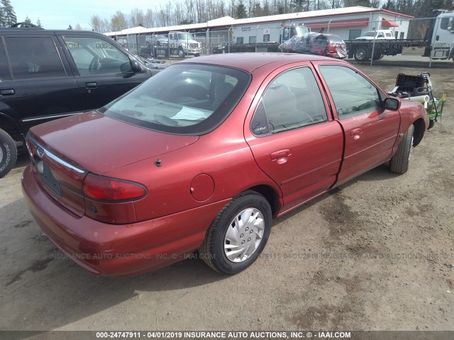 1FAFP6535WK274812 - 1998 FORD CONTOUR GL/SPORT/LX RED photo 4