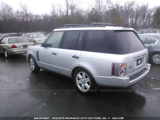 SALME11424A165342 - 2004 LAND ROVER RANGE ROVER HSE SILVER photo 3