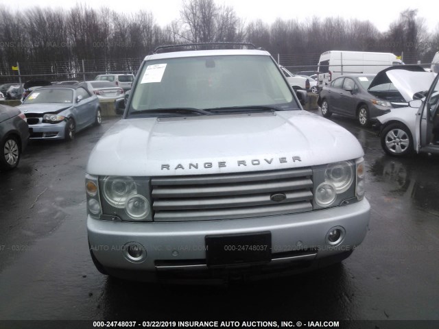 SALME11424A165342 - 2004 LAND ROVER RANGE ROVER HSE SILVER photo 6