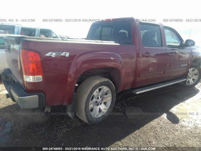 2GTEK13M171524535 - 2007 GMC NEW SIERRA K1500 RED photo 4