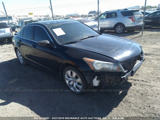 1HGCP26738A002180 - 2008 HONDA ACCORD EX BLACK photo 1