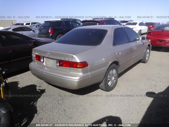 4T1BG22KX1U821479 - 2001 TOYOTA CAMRY CE/LE/XLE GOLD photo 4