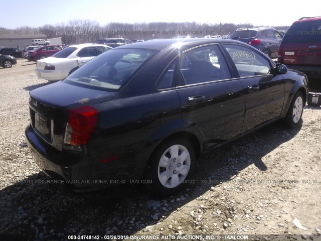 KL5JD56Z26K474157 - 2006 SUZUKI FORENZA BLACK photo 4