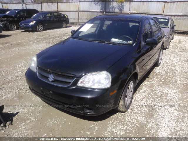 KL5JD56Z26K474157 - 2006 SUZUKI FORENZA BLACK photo 6