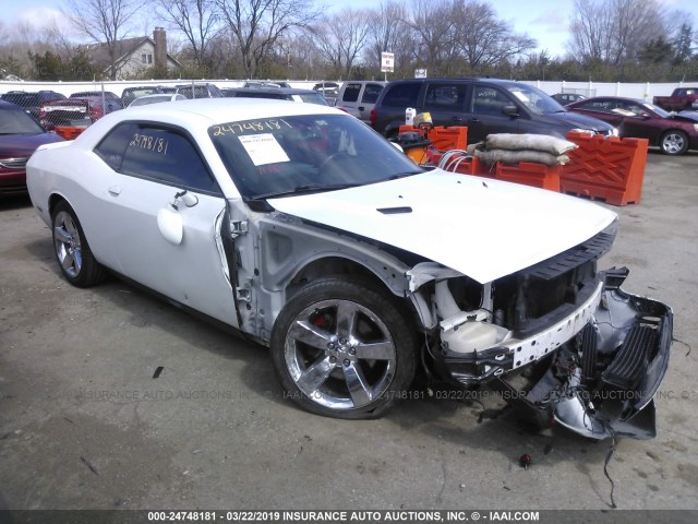 2C3CDYAG7DH675992 - 2013 DODGE CHALLENGER SXT WHITE photo 1