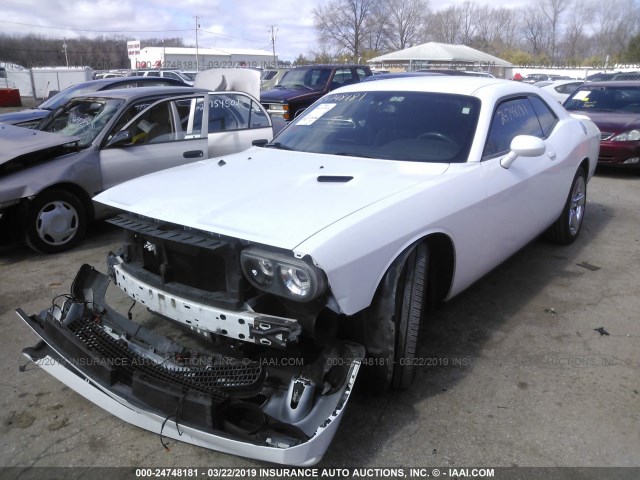 2C3CDYAG7DH675992 - 2013 DODGE CHALLENGER SXT WHITE photo 2