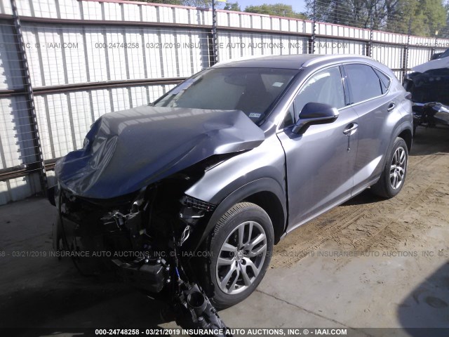 JTJYARBZ1G2046514 - 2016 LEXUS NX 200T/BASE/F SPORT GRAY photo 2