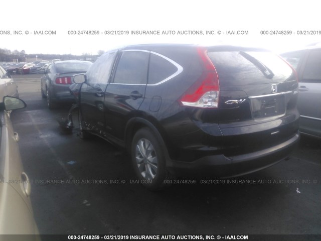 5J6RM4H70EL091016 - 2014 HONDA CR-V EXL BLACK photo 3