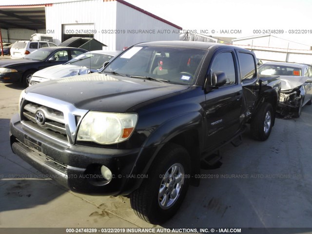 3TMJU62N49M081406 - 2009 TOYOTA TACOMA DOUBLE CAB PRERUNNER BLACK photo 2