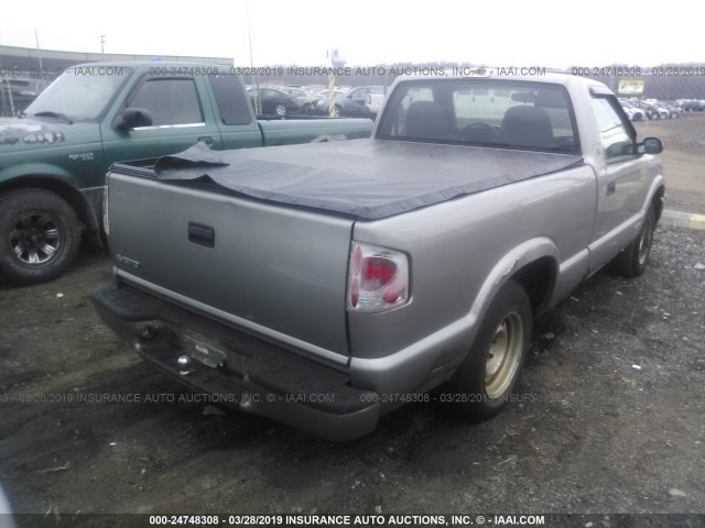 1GCCS14H338287949 - 2003 CHEVROLET S TRUCK S10 BEIGE photo 4