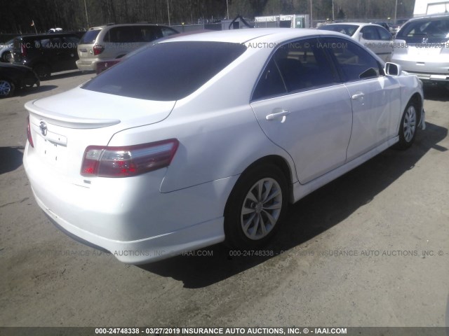4T1BE46K19U815996 - 2009 TOYOTA CAMRY SE/LE/XLE WHITE photo 4