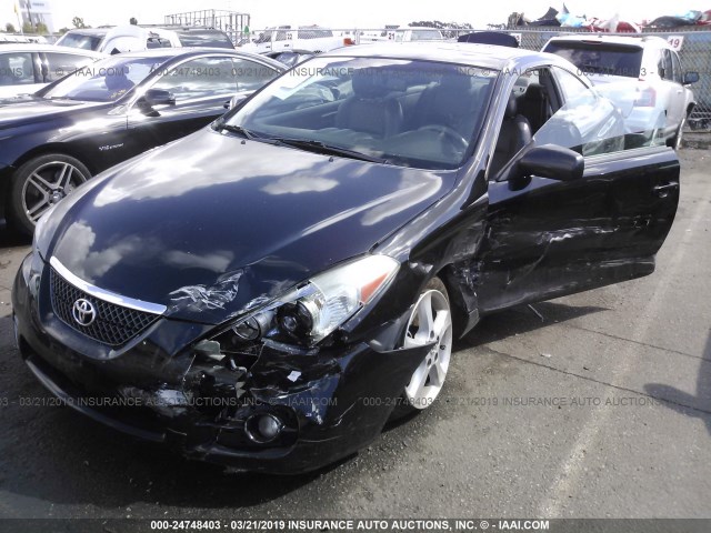 4T1CA30P98U156224 - 2008 TOYOTA CAMRY SOLARA SE/SLE/SPORT BLACK photo 2