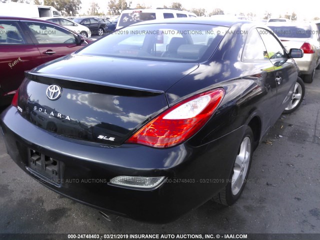 4T1CA30P98U156224 - 2008 TOYOTA CAMRY SOLARA SE/SLE/SPORT BLACK photo 4