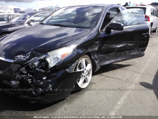 4T1CA30P98U156224 - 2008 TOYOTA CAMRY SOLARA SE/SLE/SPORT BLACK photo 6